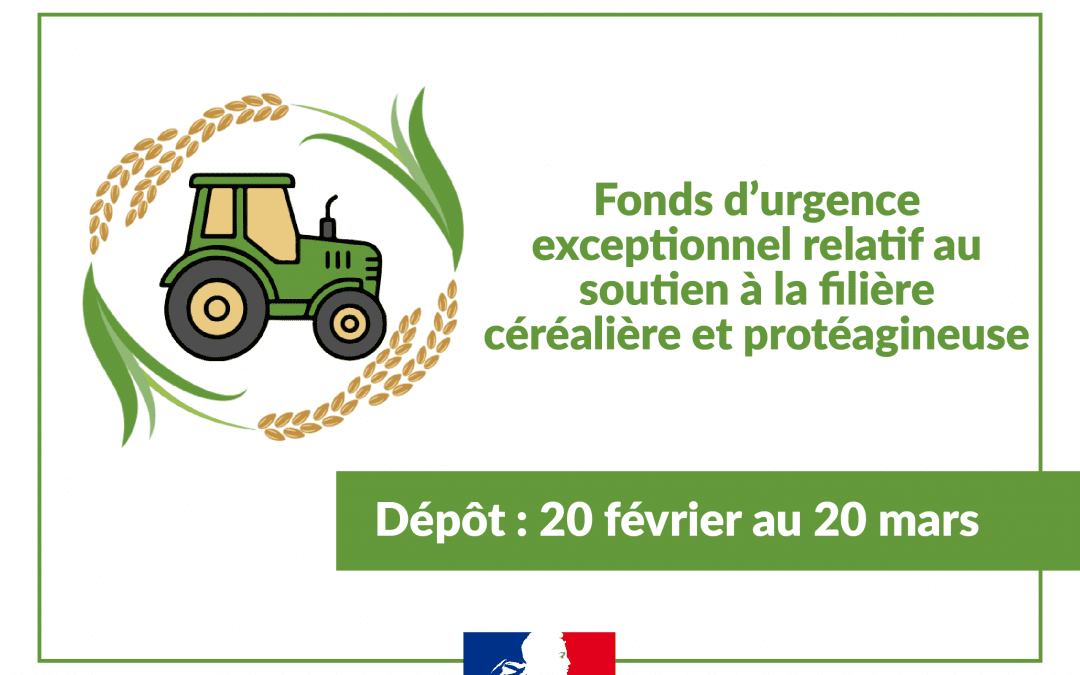 🚜 Fonds d’urgence Grandes Cultures – Nouvelle-Aquitaine
